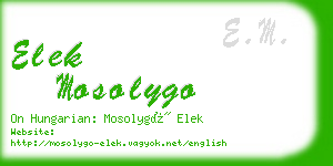 elek mosolygo business card